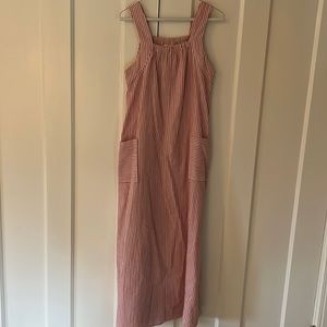 christy dawn dress, size small, pink stripes